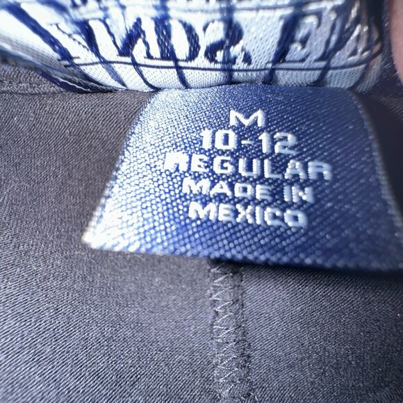 Lands' End Women's M 10-12 Black T Shirt Dress Casual Lagenlook Minimalist Basic - Picture 8 of 8